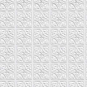 Textures   -   ARCHITECTURE   -   DECORATIVE PANELS   -   3D Wall panels   -   White panels  - White interior ceiling tiles panel texture seamless 02995 (seamless)