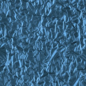 Textures   -   MATERIALS   -  PAPER - Blue crumpled aluminium foil paper texture seamless 10893