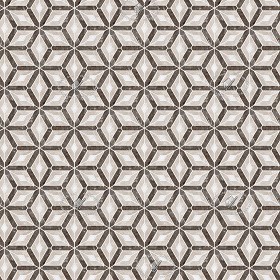 Textures   -   ARCHITECTURE   -   TILES INTERIOR   -   Marble tiles   -   Brown  - Brown cream geometric patterns marble tile texture seamless 20618 (seamless)