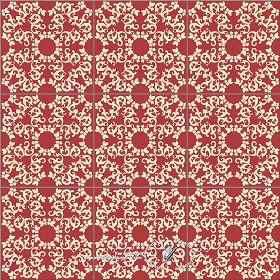 Textures   -   ARCHITECTURE   -   TILES INTERIOR   -   Ornate tiles   -   Mixed patterns  - Ceramic ornate tile texture seamless 20321 (seamless)