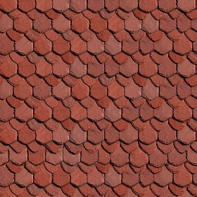 Textures   -   ARCHITECTURE   -   ROOFINGS   -  Slate roofs - Red slate roofing texture seamless 03966