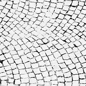 Textures   -   ARCHITECTURE   -   ROADS   -   Paving streets   -   Cobblestone  - Street paving cobblestone texture seamless 07404 - Displacement