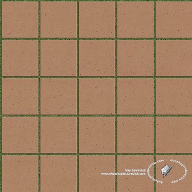 Textures   -   ARCHITECTURE   -   PAVING OUTDOOR   -   Parks Paving  - Terracotta park paving texture seamless 18825 (seamless)