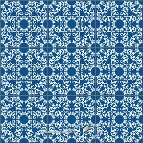 Textures   -   ARCHITECTURE   -   TILES INTERIOR   -   Ornate tiles   -   Mixed patterns  - Ceramic ornate tile texture seamless 20322 (seamless)