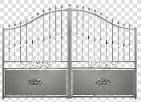 Textures   -   ARCHITECTURE   -   BUILDINGS   -   Gates  - Cut out silver entrance gate texture 18638