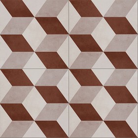 Textures   -   ARCHITECTURE   -   TILES INTERIOR   -   Cement - Encaustic   -  Cement - Illusion cement concrete tile texture seamless 13387