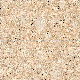 Textures   -   ARCHITECTURE   -   TILES INTERIOR   -   Marble tiles   -   Travertine  - Roman travertine floor tile texture seamless 14732 (seamless)