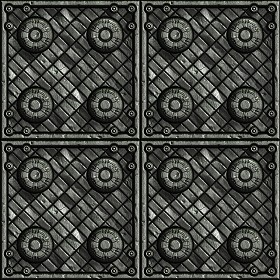 Textures   -   MATERIALS   -   METALS   -  Panels - Iron metal panel texture seamless 10465