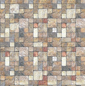 Textures   -   ARCHITECTURE   -   PAVING OUTDOOR   -   Marble  - Travertine mixed color paving outdoor texture seamless 17844 (seamless)