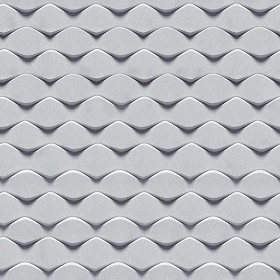 Textures   -   ARCHITECTURE   -   DECORATIVE PANELS   -   3D Wall panels   -   White panels  - White interior 3D wall panel texture seamless 02998 (seamless)