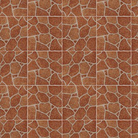 Textures   -   ARCHITECTURE   -   PAVING OUTDOOR   -   Terracotta   -  Blocks mixed - Paving cotto mixed size texture seamless 16108