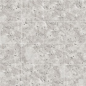 Textures   -   ARCHITECTURE   -   TILES INTERIOR   -   Marble tiles   -   Travertine  - Roman travertine floor tile texture seamless 14734 (seamless)
