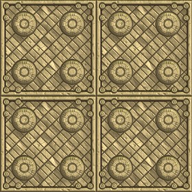 Textures   -   MATERIALS   -   METALS   -   Panels  - Brass metal panel texture seamless 10467 (seamless)