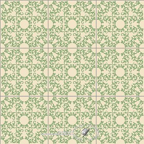 Textures   -   ARCHITECTURE   -   TILES INTERIOR   -   Ornate tiles   -   Mixed patterns  - Ceramic ornate tile texture seamless 20325 (seamless)