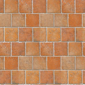 Textures   -   ARCHITECTURE   -   PAVING OUTDOOR   -   Terracotta   -   Blocks regular  - Cotto paving outdoor regular blocks texture seamless 06713 (seamless)