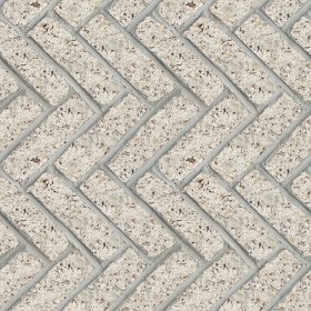 Textures   -   ARCHITECTURE   -   PAVING OUTDOOR   -  Marble - Granite paving herringbone outdoor texture seamless 17846