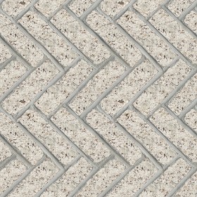 Textures   -   ARCHITECTURE   -   PAVING OUTDOOR   -  Marble - Granite paving herringbone outdoor texture seamless 17847