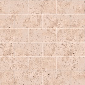 Textures   -   ARCHITECTURE   -   TILES INTERIOR   -   Marble tiles   -   Travertine  - Roman travertine floor tile texture seamless 14735 (seamless)