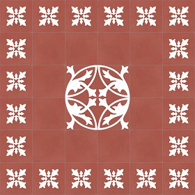 Textures   -   ARCHITECTURE   -   TILES INTERIOR   -   Cement - Encaustic   -  Encaustic - Traditional encaustic cement ornate tile texture seamless 13511