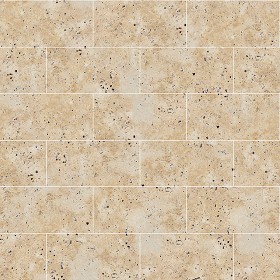 Textures   -   ARCHITECTURE   -   TILES INTERIOR   -   Marble tiles   -   Travertine  - Roman travertine floor tile texture seamless 14737 (seamless)