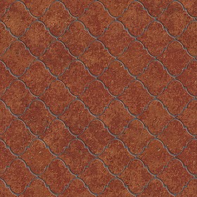 Textures   -   ARCHITECTURE   -   TILES INTERIOR   -  Terracotta tiles - Terracotta tile texture seamless 16086