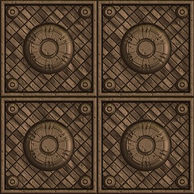 Textures   -   MATERIALS   -   METALS   -  Panels - Bronze metal panel texture seamless 10470
