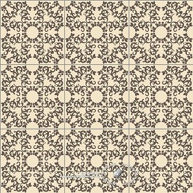 Textures   -   ARCHITECTURE   -   TILES INTERIOR   -   Ornate tiles   -  Mixed patterns - Ceramic ornate tile texture seamless 20328