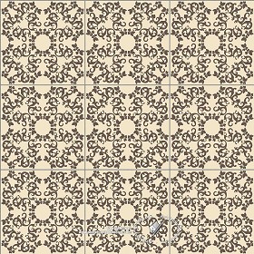 Textures   -   ARCHITECTURE   -   TILES INTERIOR   -   Ornate tiles   -   Mixed patterns  - Ceramic ornate tile texture seamless 20328 (seamless)