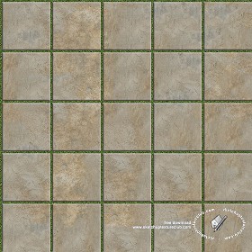 Textures   -   ARCHITECTURE   -   PAVING OUTDOOR   -  Parks Paving - Concrete park paving texture seamless 18832