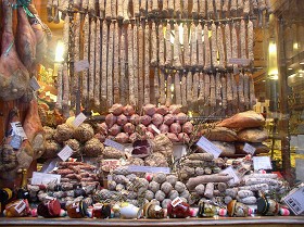 Textures   -   ARCHITECTURE   -   BUILDINGS   -  Shop windows - Italian salamis shop windows 18200