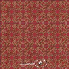 Textures   -   ARCHITECTURE   -   TILES INTERIOR   -   Ornate tiles   -   Mixed patterns  - Ceramic ornate tile texture seamless 20330 (seamless)