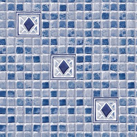 Textures   -   ARCHITECTURE   -   TILES INTERIOR   -   Mosaico   -  Mixed format - Hand painted mosaic tile texture seamless 15614