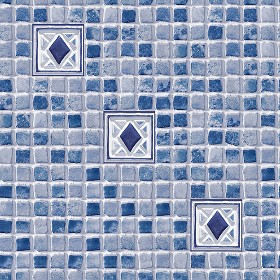 Textures   -   ARCHITECTURE   -   TILES INTERIOR   -   Mosaico   -   Mixed format  - Hand painted mosaic tile texture seamless 15614 (seamless)