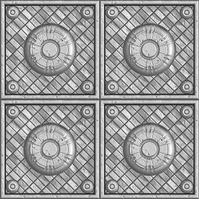Textures   -   MATERIALS   -   METALS   -  Panels - Silver metal panel texture seamless 10472