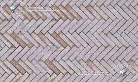 Textures   -   ARCHITECTURE   -   PAVING OUTDOOR   -   Concrete   -  Herringbone - Herringbone concrete paving outdoor with moss texture seamless 19287