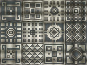 Textures   -   ARCHITECTURE   -   TILES INTERIOR   -   Mosaico   -   Classic format   -  Patterned - Mosaico cm90x120 patterned tiles texture seamless 15107