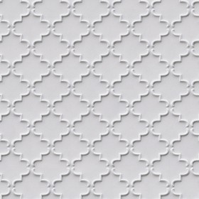 White Interior 3d Wall Panel Texture Seamless 03006