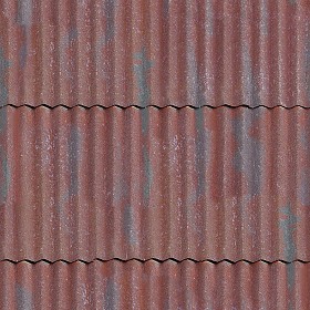 Textures   -   MATERIALS   -   METALS   -  Corrugated - Dirty rusted corrugated metal texture seamless 10000