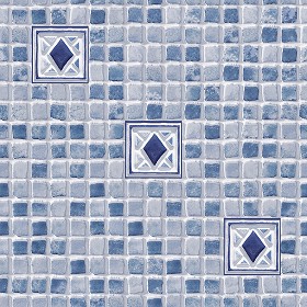 Textures   -   ARCHITECTURE   -   TILES INTERIOR   -   Mosaico   -  Mixed format - Hand painted mosaic tile texture seamless 15616