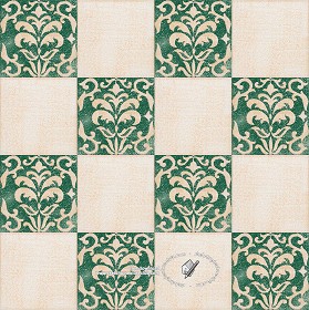 Textures   -   ARCHITECTURE   -   TILES INTERIOR   -   Ornate tiles   -  Mixed patterns - Relief ornate ceramic tile texture seamless 20332