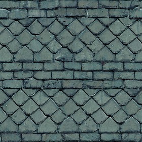 Textures   -   ARCHITECTURE   -   ROOFINGS   -   Slate roofs  - Slate roofing texture seamless 03977 (seamless)