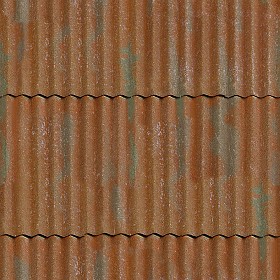 Corrugated Metals Textures Seamless, Rusty Corrugated Metal
