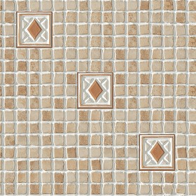 Textures   -   ARCHITECTURE   -   TILES INTERIOR   -   Mosaico   -  Mixed format - Hand painted mosaic tile texture seamless 15617