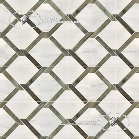 Textures   -   ARCHITECTURE   -   TILES INTERIOR   -   Marble tiles   -  White - White floor marble and wood geometric pattern texture seamless 19339