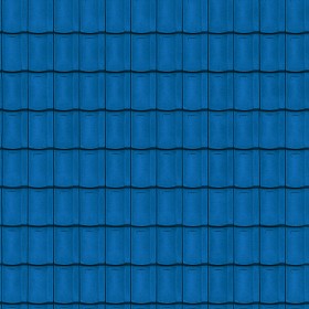 Textures   -   ARCHITECTURE   -   ROOFINGS   -  Clay roofs - Blue clay roofing texture seamless 03426