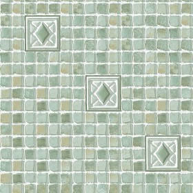 Textures   -   ARCHITECTURE   -   TILES INTERIOR   -   Mosaico   -  Mixed format - Hand painted mosaic tile texture seamless 15621
