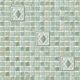 Textures   -   ARCHITECTURE   -   TILES INTERIOR   -   Mosaico   -   Mixed format  - Hand painted mosaic tile texture seamless 15621 (seamless)