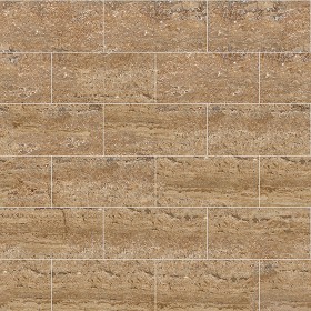 Textures   -   ARCHITECTURE   -   TILES INTERIOR   -   Marble tiles   -   Travertine  - Walnut travertine floor tile texture seamless 14747 (seamless)