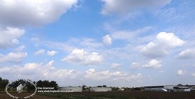 Textures   -   BACKGROUNDS &amp; LANDSCAPES   -  SKY &amp; CLOUDS - Cloudy sky in the morning with countryside background 18556