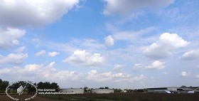 Textures   -   BACKGROUNDS &amp; LANDSCAPES   -   SKY &amp; CLOUDS  - Cloudy sky in the morning with countryside background 18556